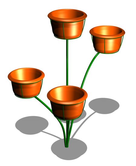 Цветочница парковая ZION ЦВ-3 (СП021)