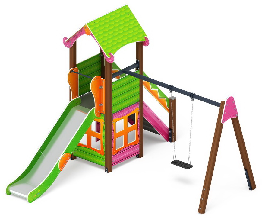 ЛУКОМОРЬЕ детский игровой комплекс ДИК 2.25.02-01.С (Н=1200)