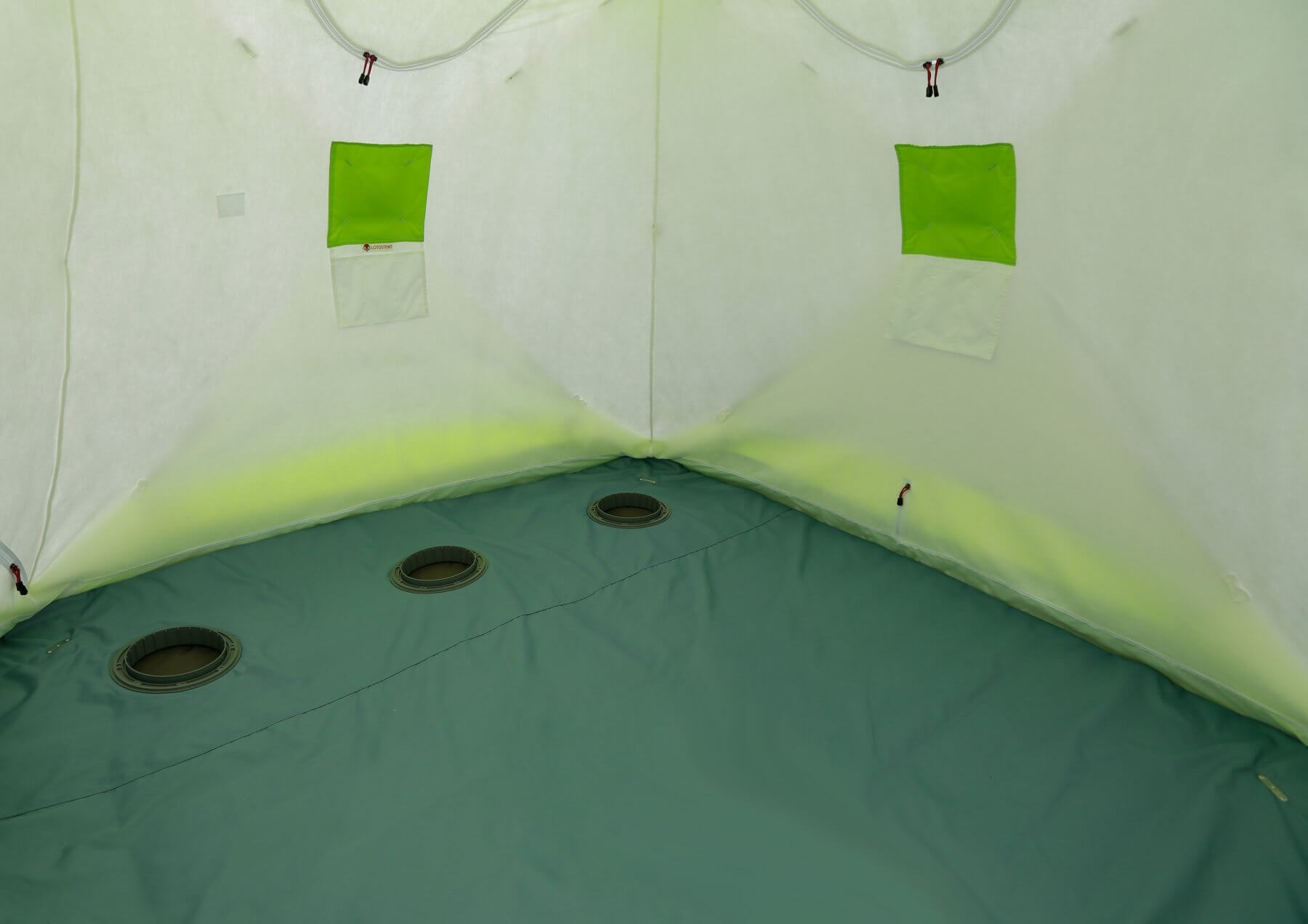 Зимняя палатка ЛОТОС Куб 3 Компакт Эко (стеклокомпозитный каркас)