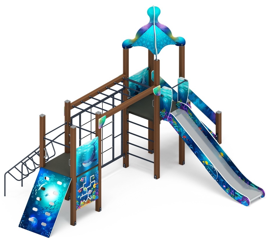 МОРСКОЙ детский игровой комплекс ДИК 2.17.09-01 (H=1500)