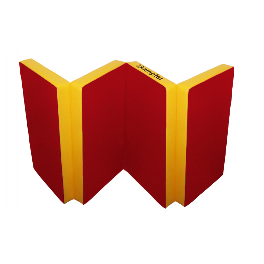 Мат №7 (200х100х10) Kampfer красный/желтый