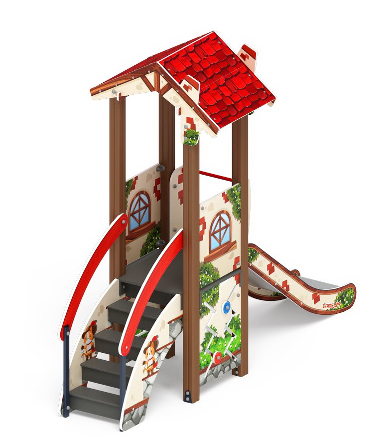 В ГОСТЯХ У СКАЗКИ детский игровой комплекс ДИК 1.05.01-02.С (H=900)