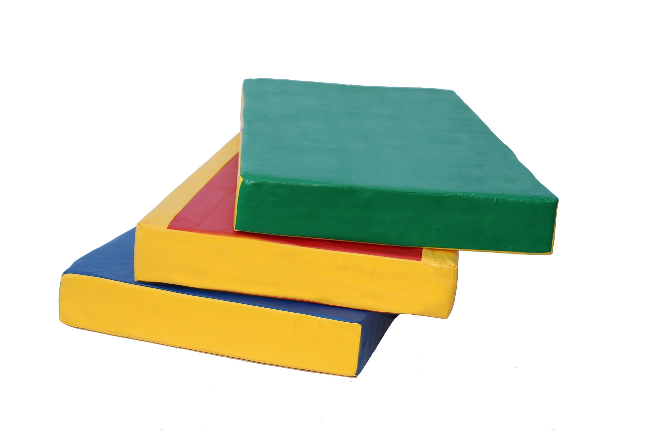 Мат № 1 (100 х 50 х 10) сине/жёлтый