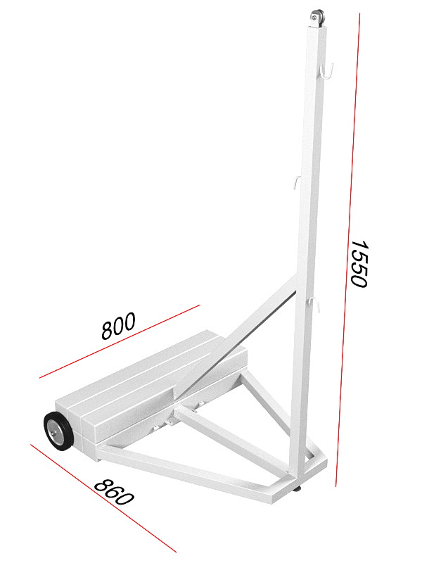 Стойки бадминтонные передвижные профессиональные (02.102)