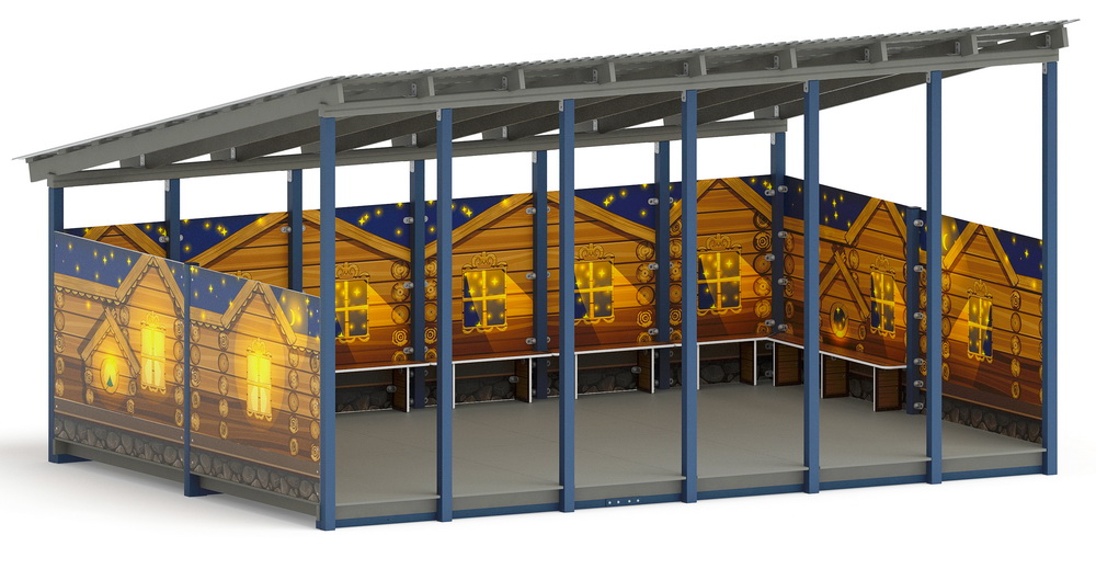 Теневой навес (Эко) МФ 71.6.4-02