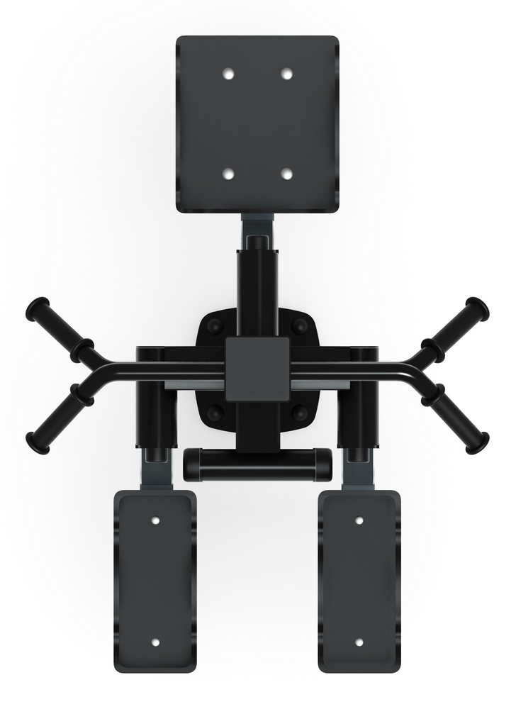 Тренажер уличный ХИПС + МАЯТНИК (серый) СТ 024-13.П