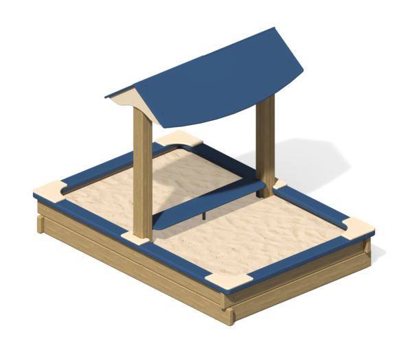 Песочница для детской площадки Элли с навесом ПС-03