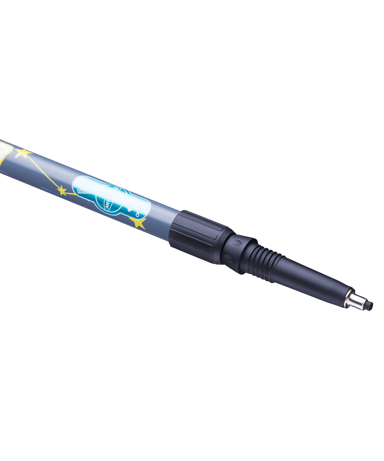 Палки для скандинавской ходьбы Starfall, 77-135 см, 2-секционные, синий/серый/жёлтый