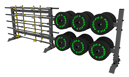 А0158 Стойка для хранения оборудования (диски-грифы)