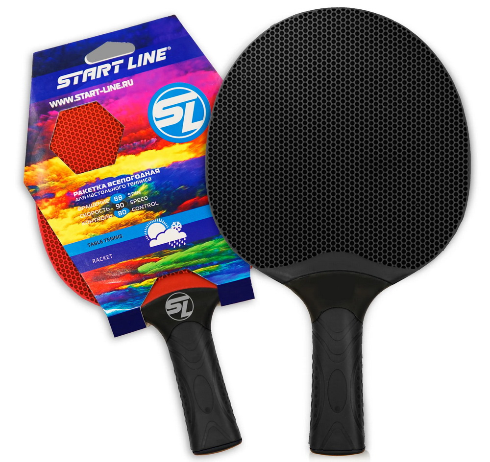 Теннисная ракетка Start line plastic (red)