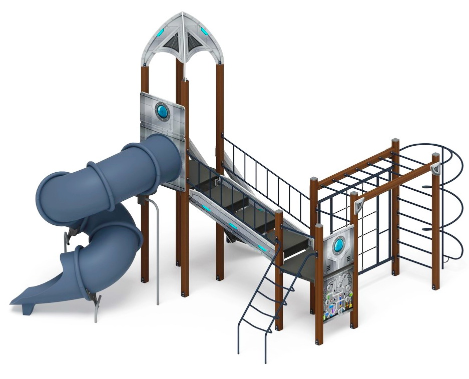 КОСМОПОРТ детский игровой комплекс ДИК 2.14.09-01 (H=2000)