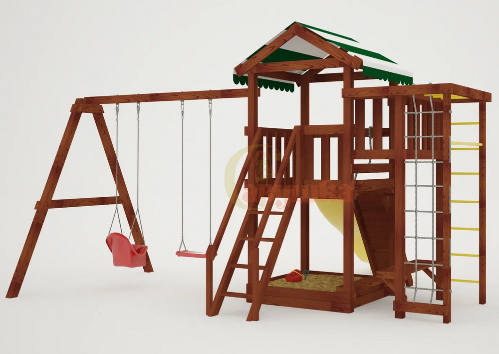 Детская площадка Савушка Мастер 3 (Махагон)