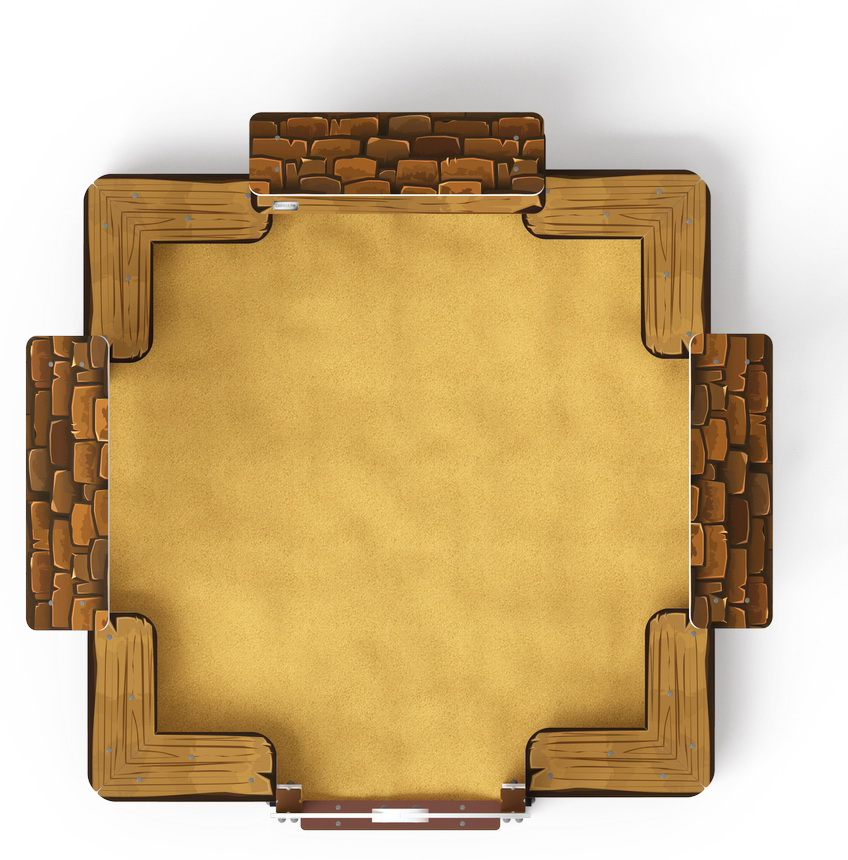 ТЕРЕМОК песочный дворик (Коричневый) ИО 6.01.04-02