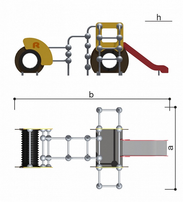 Детский спортивно-игровой комплекс Romana 057.23.00