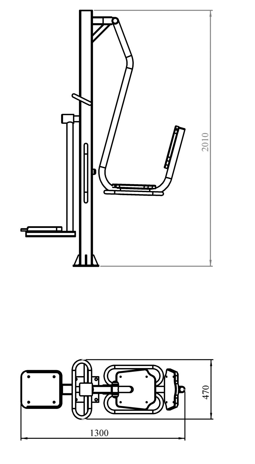 Уличный тренажер Маятник (шейкер)+ Жим ногами Air Gym YT92