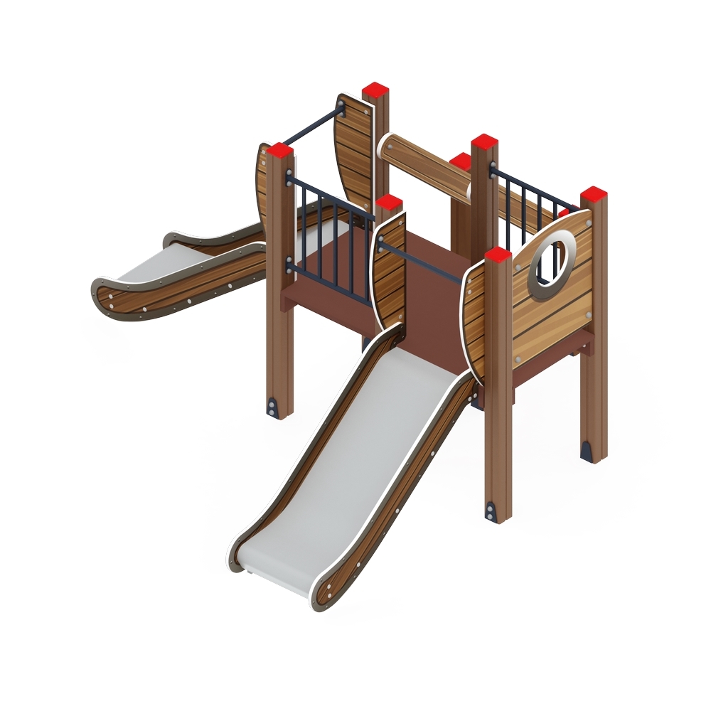 МАЛЫШ горка двойная (Н-750) ИО 41.01.02-01