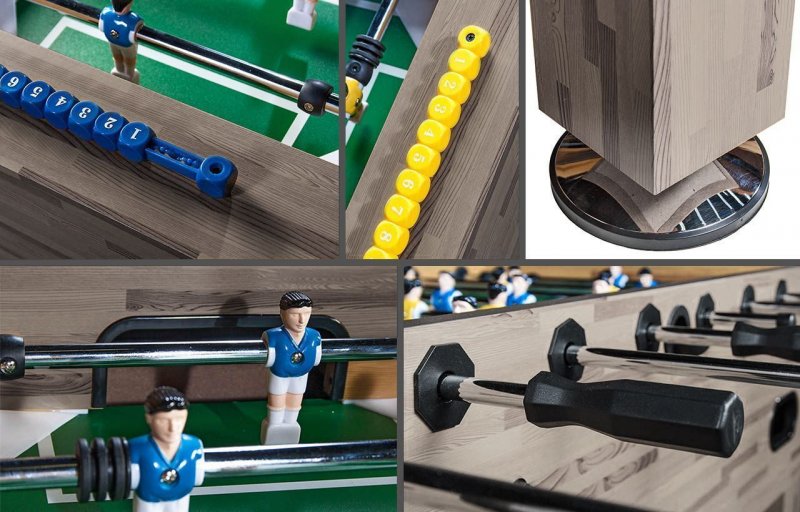 Настольный футбол Champion Pro 5 ф (140 х 72 х 86 см, сельский дуб)