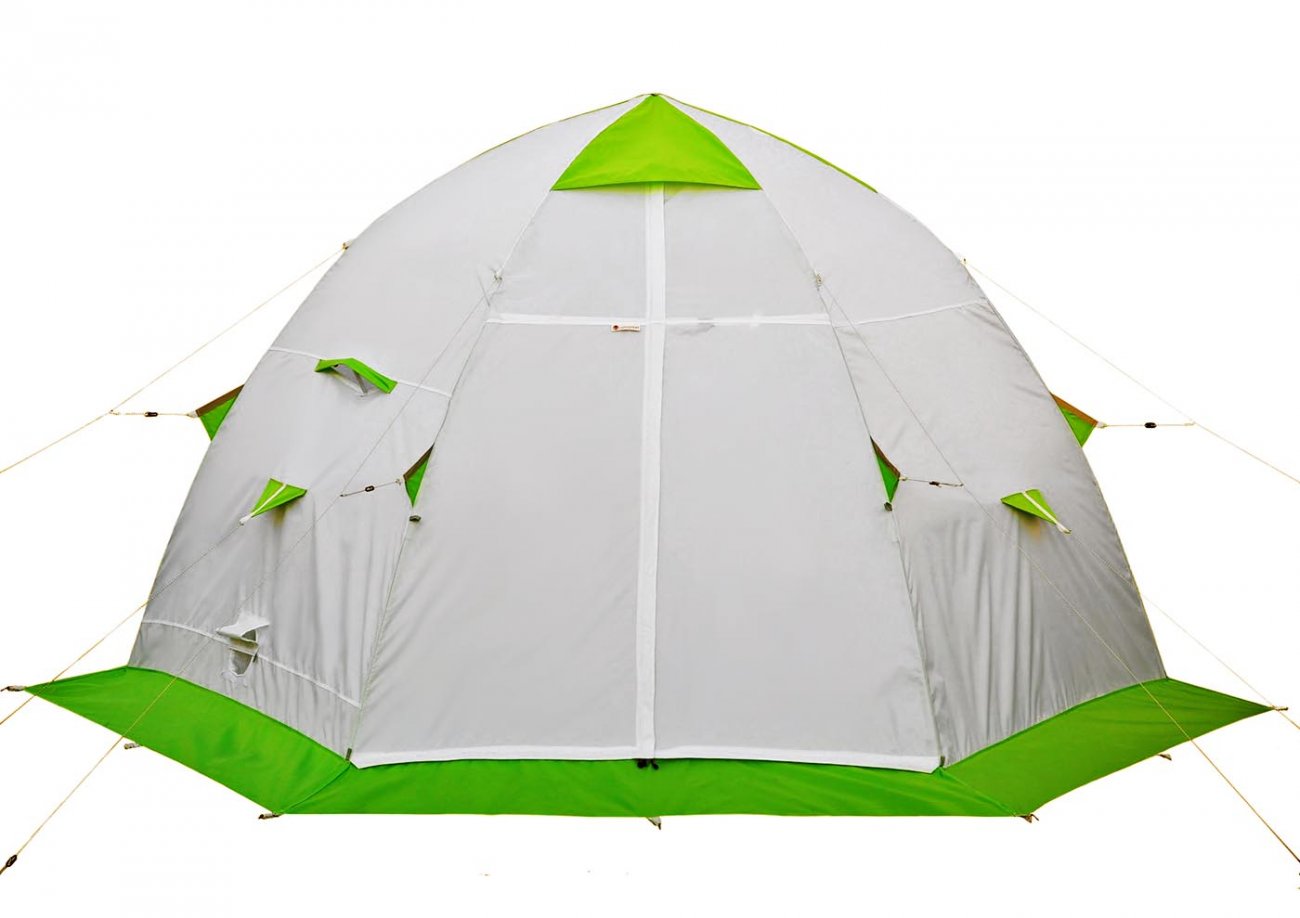 Зимняя палатка ЛОТОС 5С (без пола; стеклокомпозитный каркас)