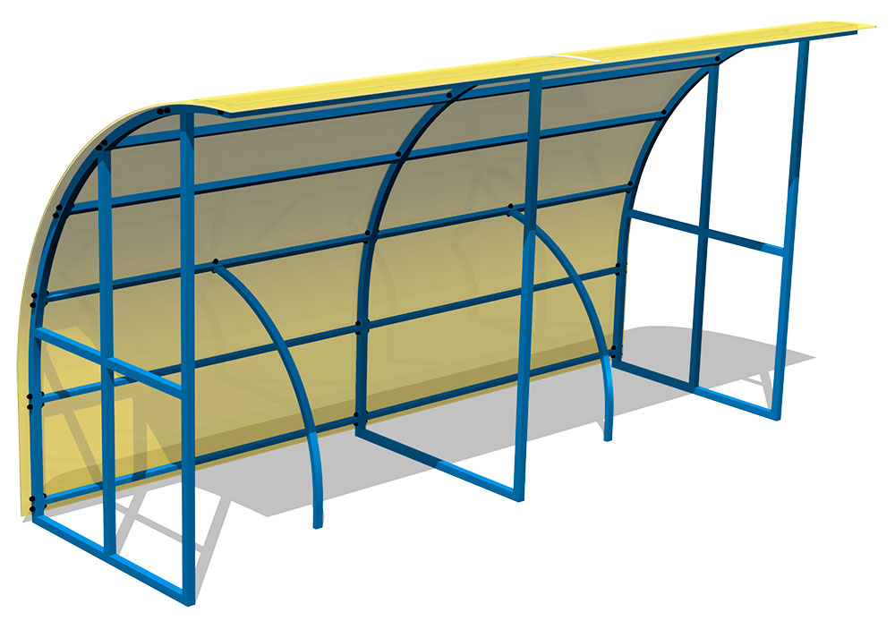 Навес для колясок ZION 4х1,5х2,2 м (ТН073)