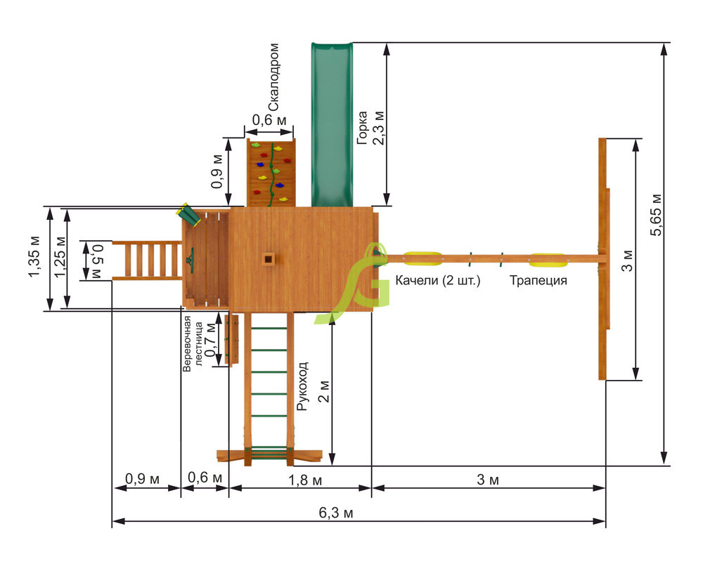 Детская площадка IgraGrad Навигатор (домик)