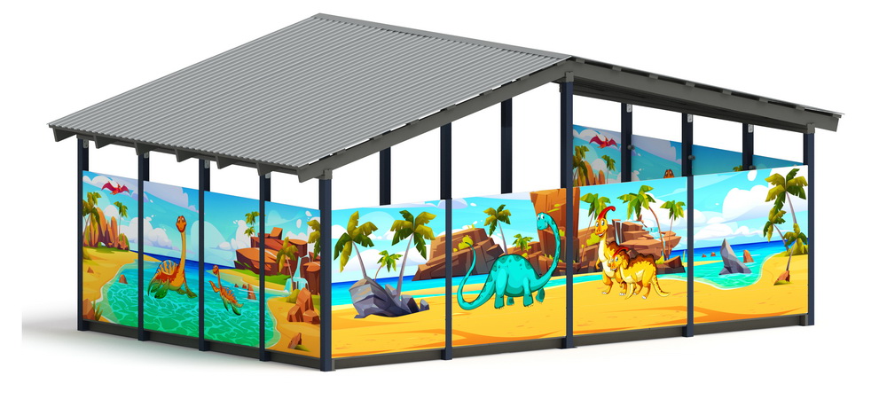 Теневой навес (Дино) МФ 70.6.4-13