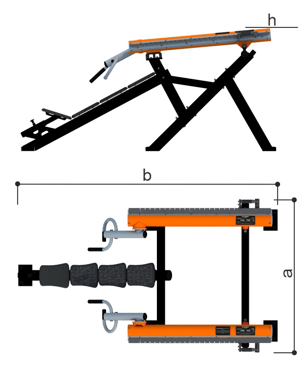 Уличный тренажер ЖИМ НАКЛОННЫЙ Romana 211.09.00