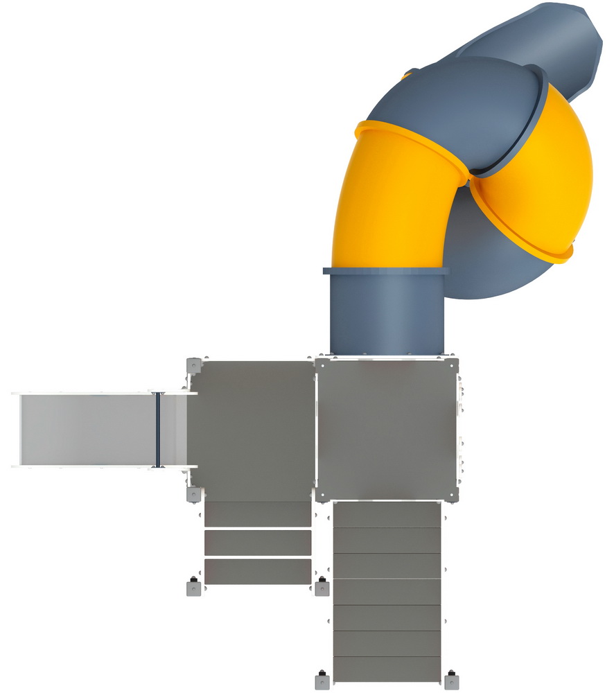 БУРОВАЯ детский игровой комплекс (горка-труба винтовая Н 2000, горка Н 750) ДИК 2.28.02-01