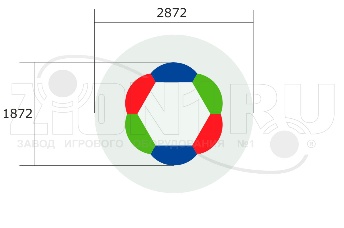 Детская песочница ZION Ромашка (П006)