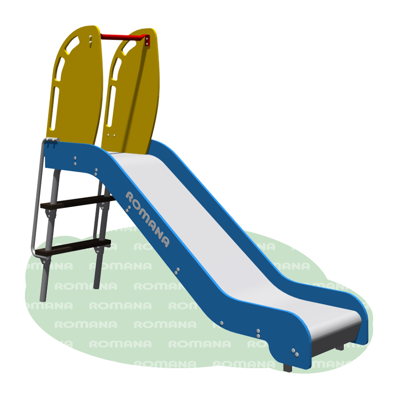 Горка h 950, скат нержавейка Romana 110.22.00 синий