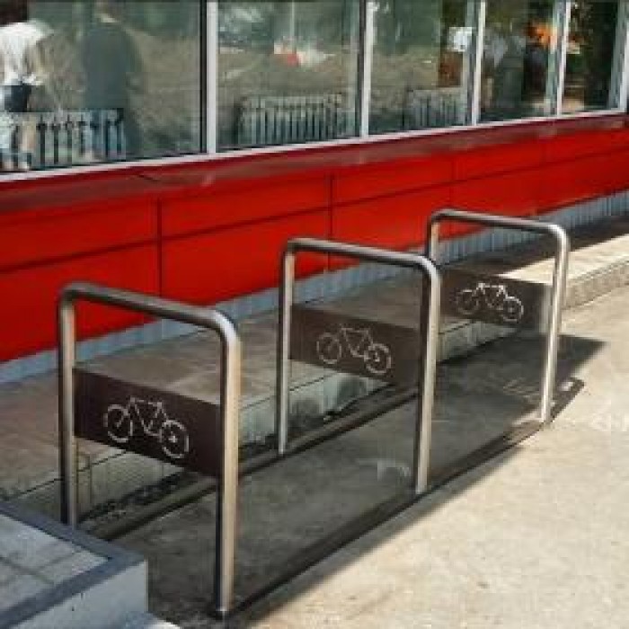 Велопарковка Муниципалитет – 6 из нержавеющей стали