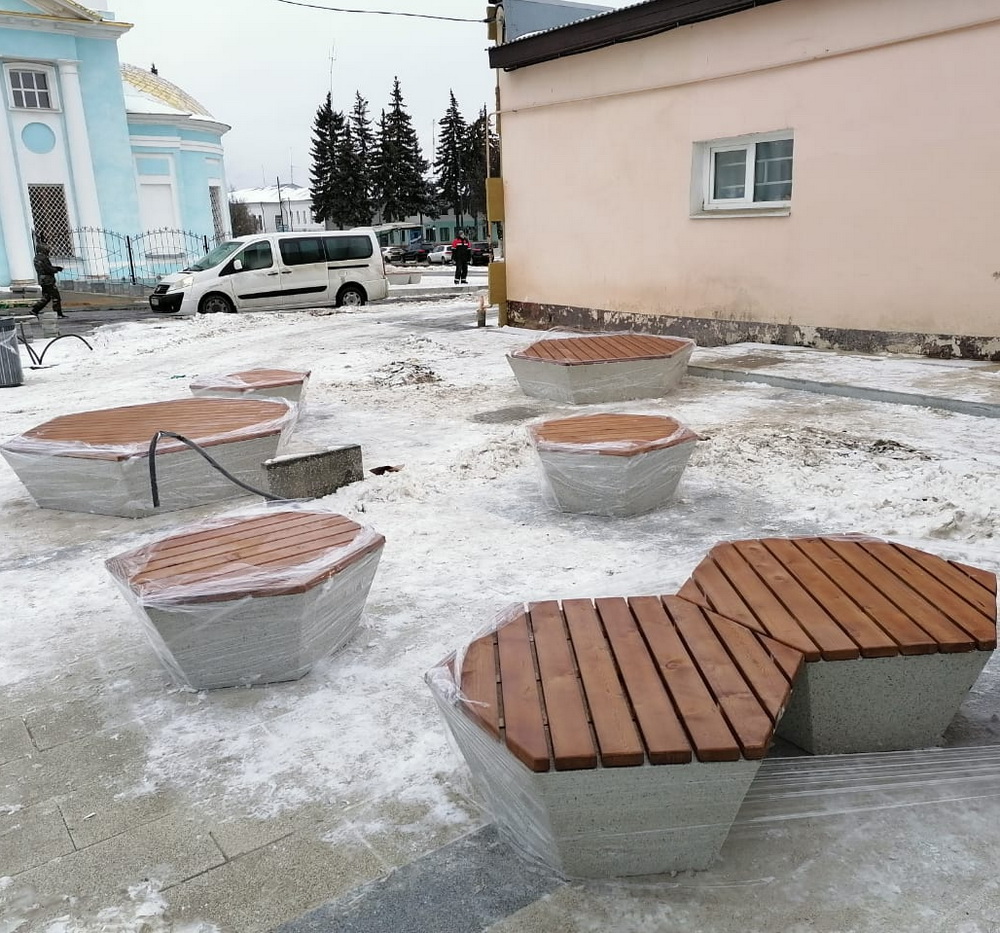 Скамья бетонная МОЗАИКА С-47