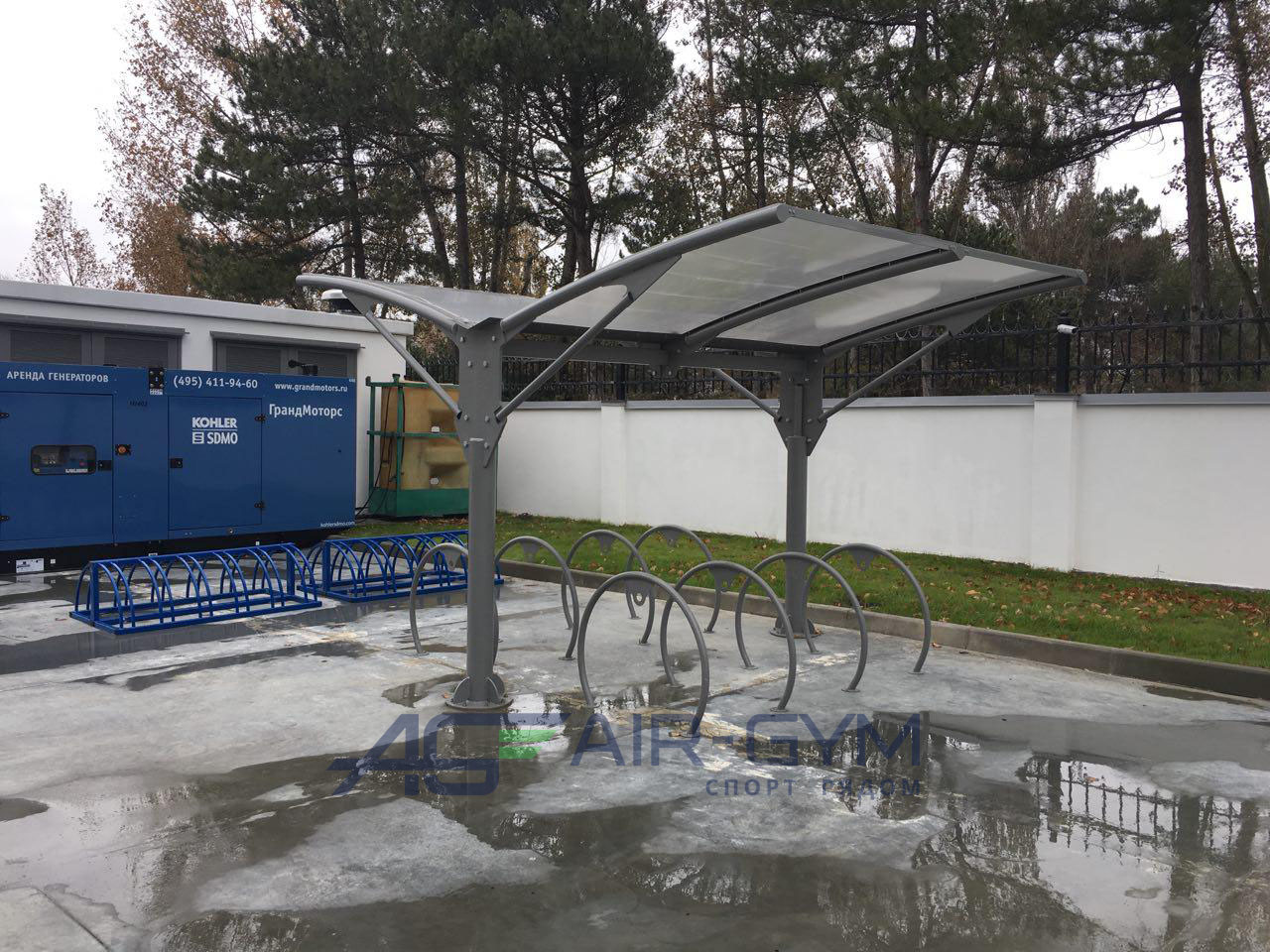 Велопарковка с навесом НИКА