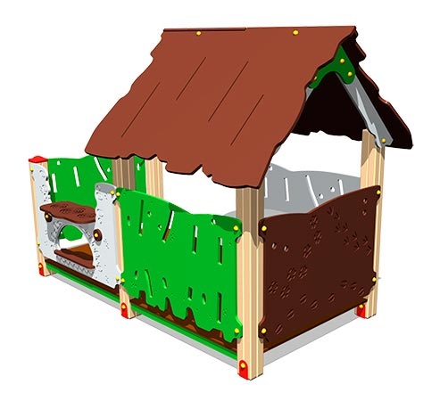 Домик ZION Хижина с печкой (ИМ112)