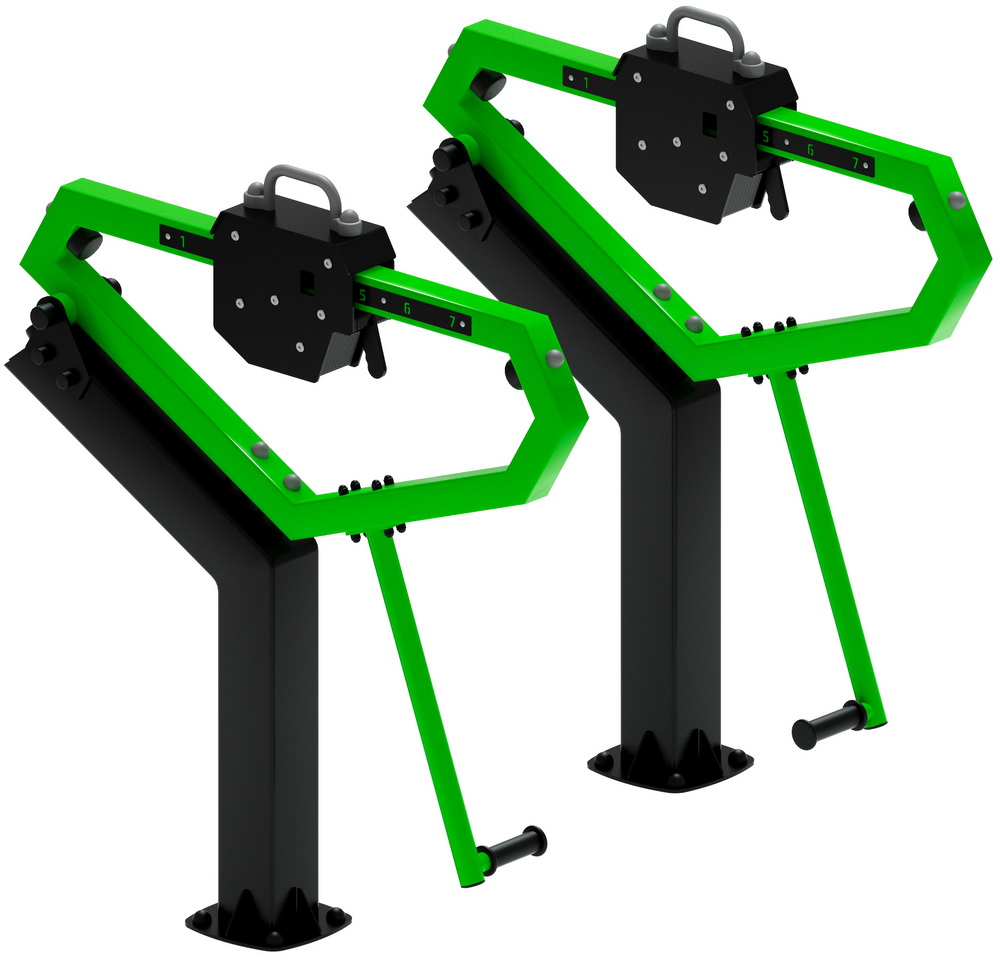 Тренажер уличный ПРИСЕДАНИЯ (зеленый) СТ 025-12.П