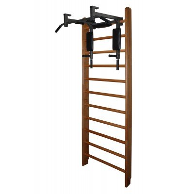 Шведская стенка Бук Стандарт с турником-брусьями П