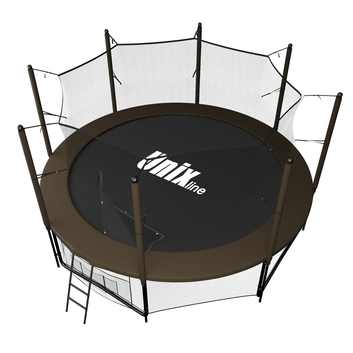 Батут UNIX line 12 ft Black&Brown (inside)