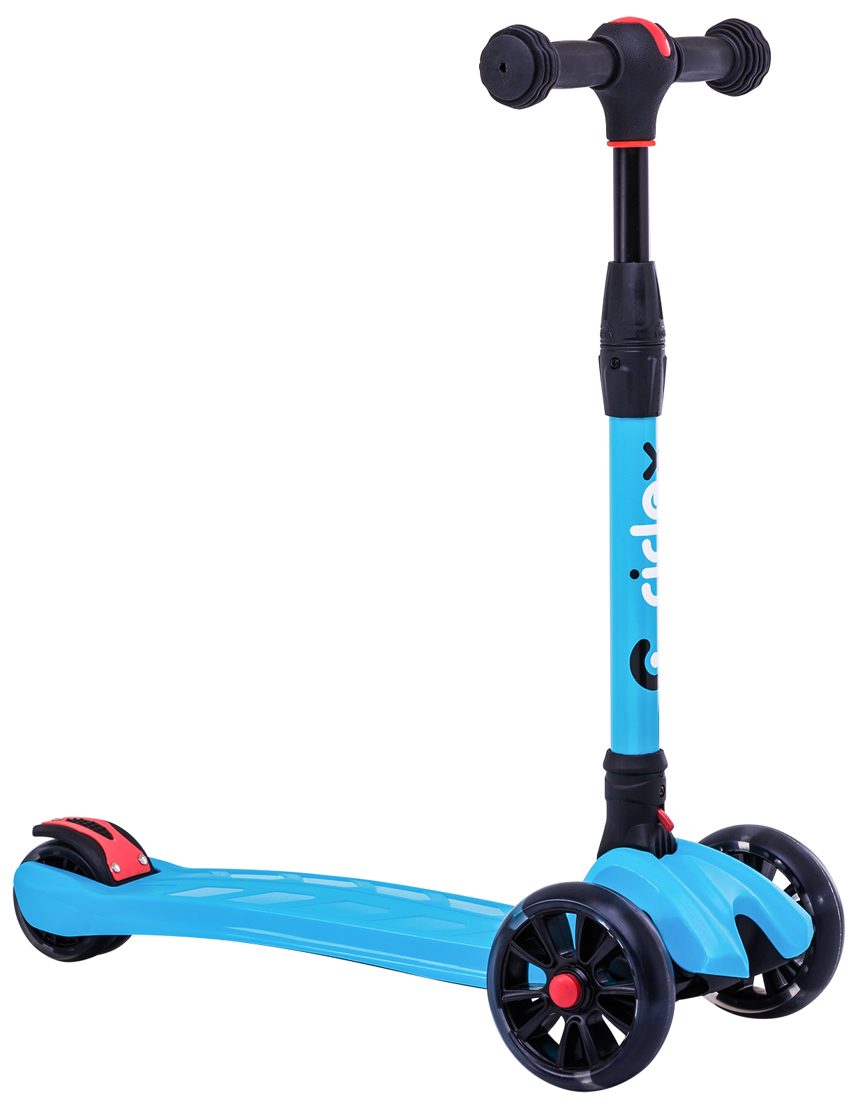 Самокат 3-колесный Stark 3D, 135/90 мм, синий