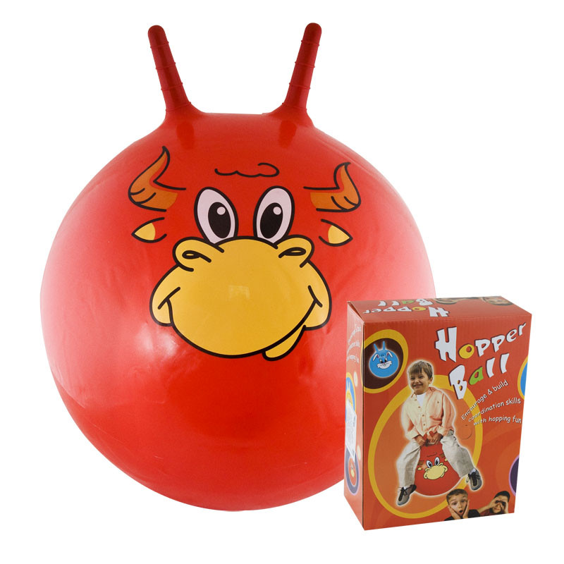 Мяч-попрыгун с ручками "Бык" 60 см