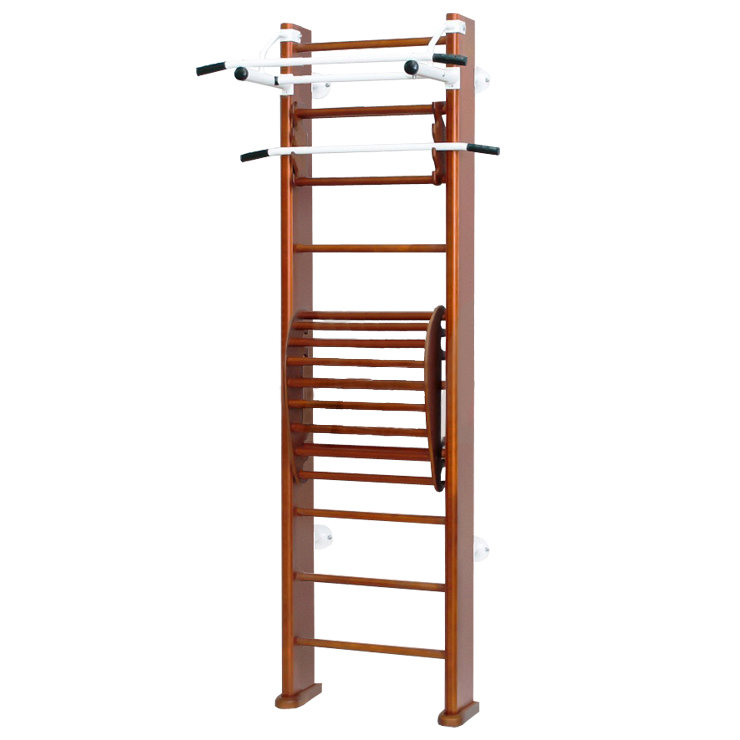 Детский спортивный комплекс Карусель 2Д.03.02 к стене + тренажер для осанки №2 Орех