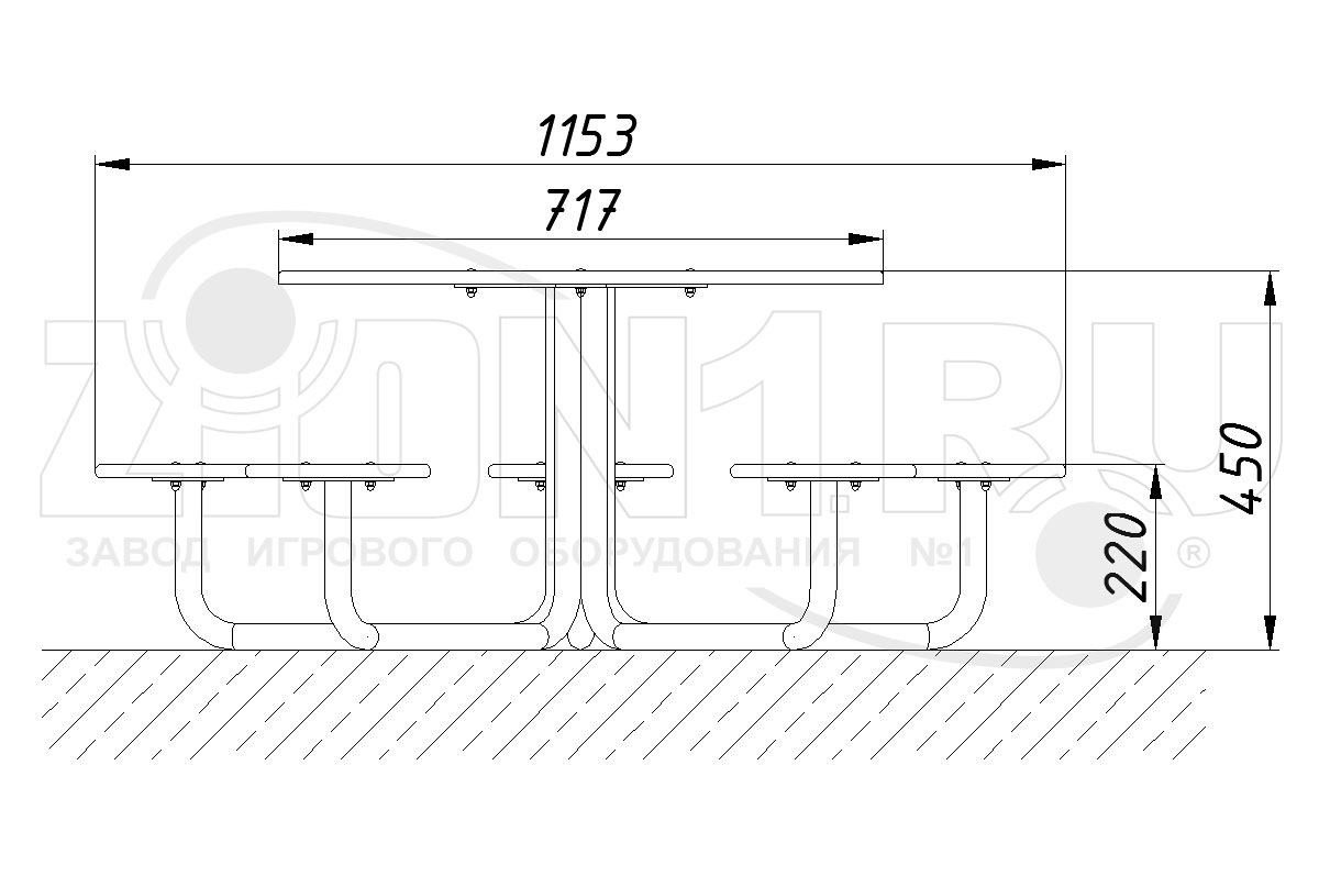 Столик детский ZION Семицветик (СП190)