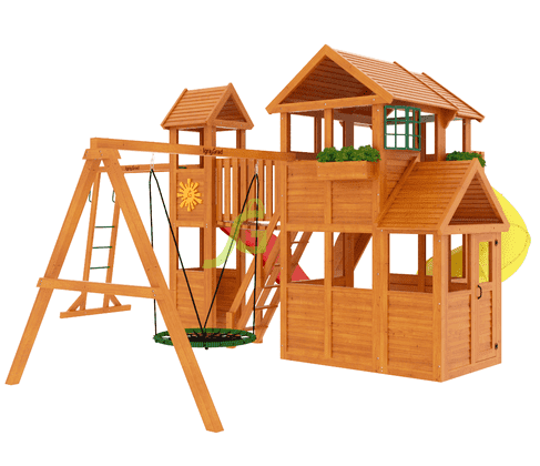 Детская площадка IgraGrad Клубный домик Макси с трубой