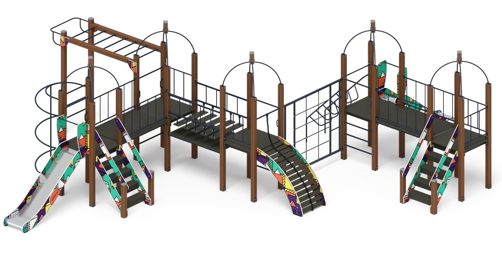 НАВИНА (Геометрия) детский игровой комплекс ДИК 2.09.08-02 (H=1200)