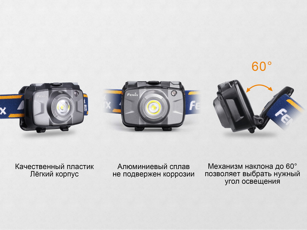 Налобный фонарь Fenix HL30 (2018) Cree XP-G3, синий
