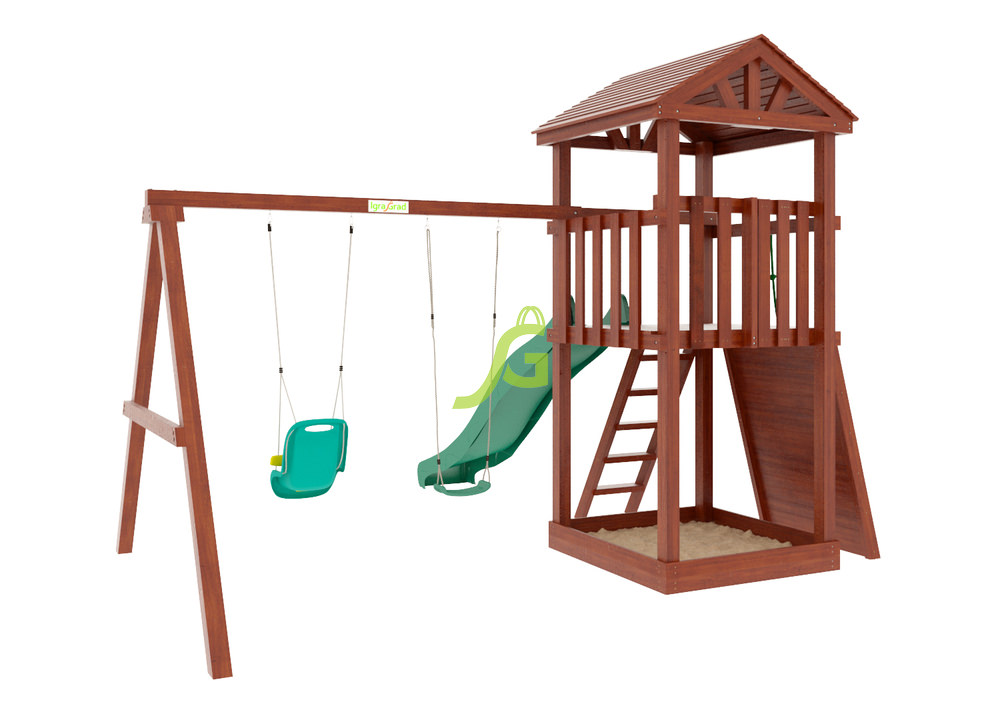 Детская площадка IgraGrad "Панда Фани Gride" с большим скалодромом