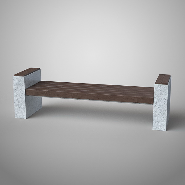 Скамья парковая бетонная С-53