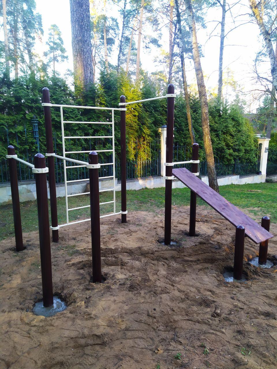 Комплекс турник, брусья, скамья для пресса, шведская стенка  Air-Gym YSK60