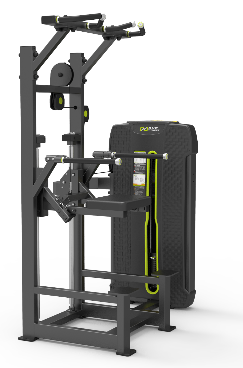 E-4009A Турник, брусья с противовесом. Стек 88 кг