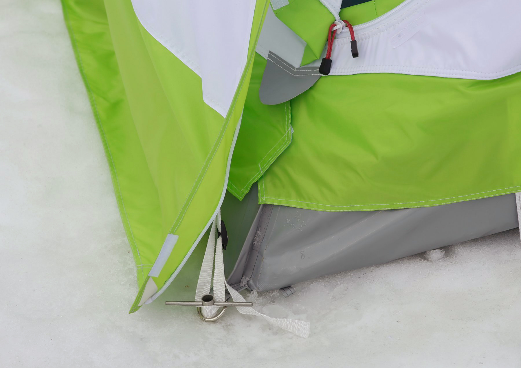 Зимняя палатка ЛОТОС Куб 4 Компакт Термо (лонг) (утепленный тент; стеклокомпозитный каркас)