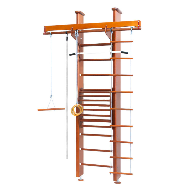 Детский спортивный комплекс Карусель 2Д.02.01 + тренажер для осанки №2 Орех