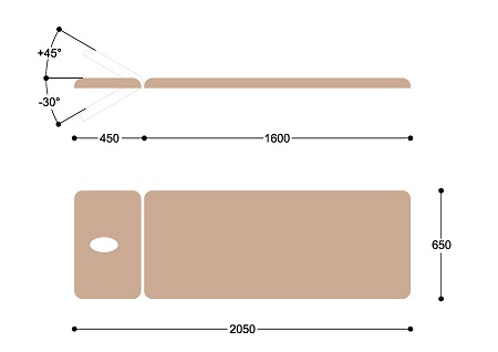 Массажный стол c электроприводом Heliox X122